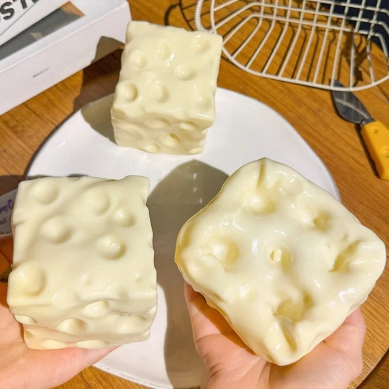 Party Games For Adults - Taba Squishy Cheese Cube, Pelota Antiestrés