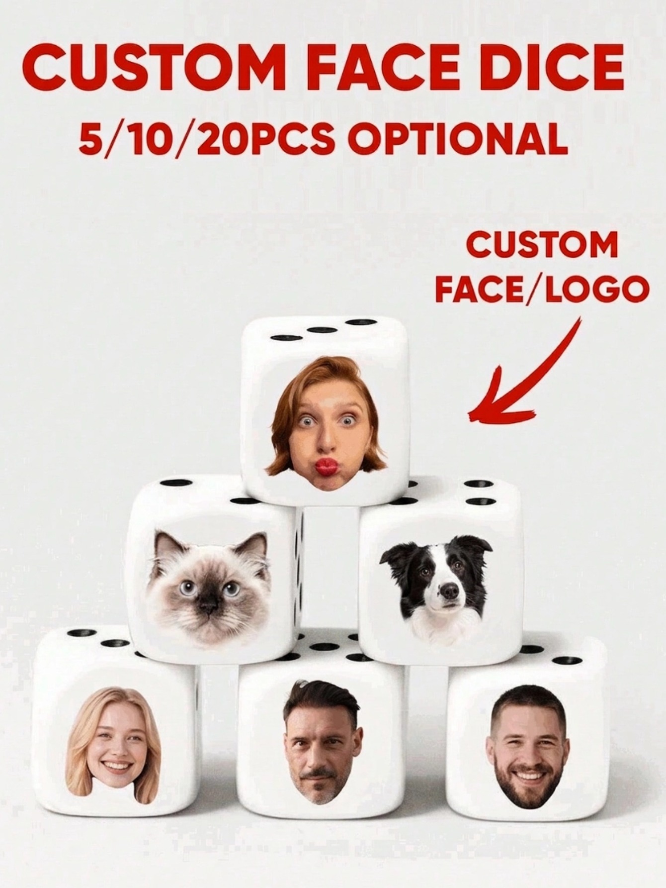 Dados Personalizados con Caras - Party Games For Adults reseña y precio